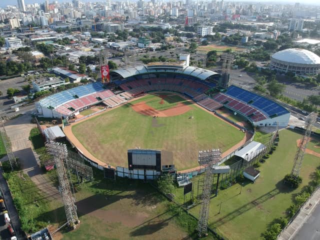 Full stadium view - Estadio Quisqueya Juan Marichal in Santo Domingo, Dominican Republic