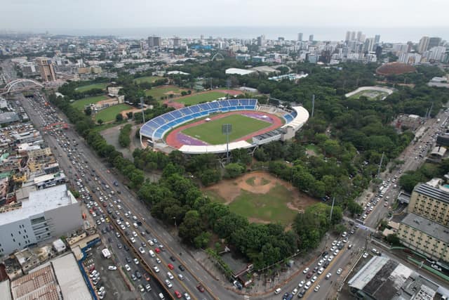 Exterior traces - Estadio Quisqueya Juan Marichal in Santo Domingo, Dominican Republic