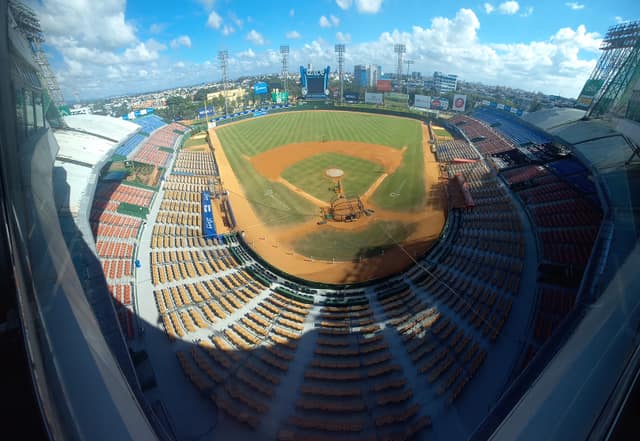 Exterior architecture - Estadio Quisqueya Juan Marichal in Santo Domingo, Dominican Republic